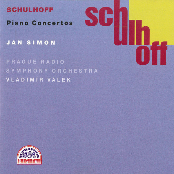 Cd - Schulhoff, Jan Simon, Vladimr Vlek  Piano Concertos