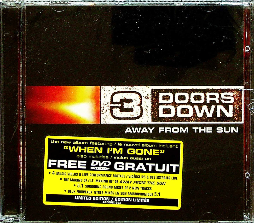 Cd - 3 Doors Down  Away From The Sun