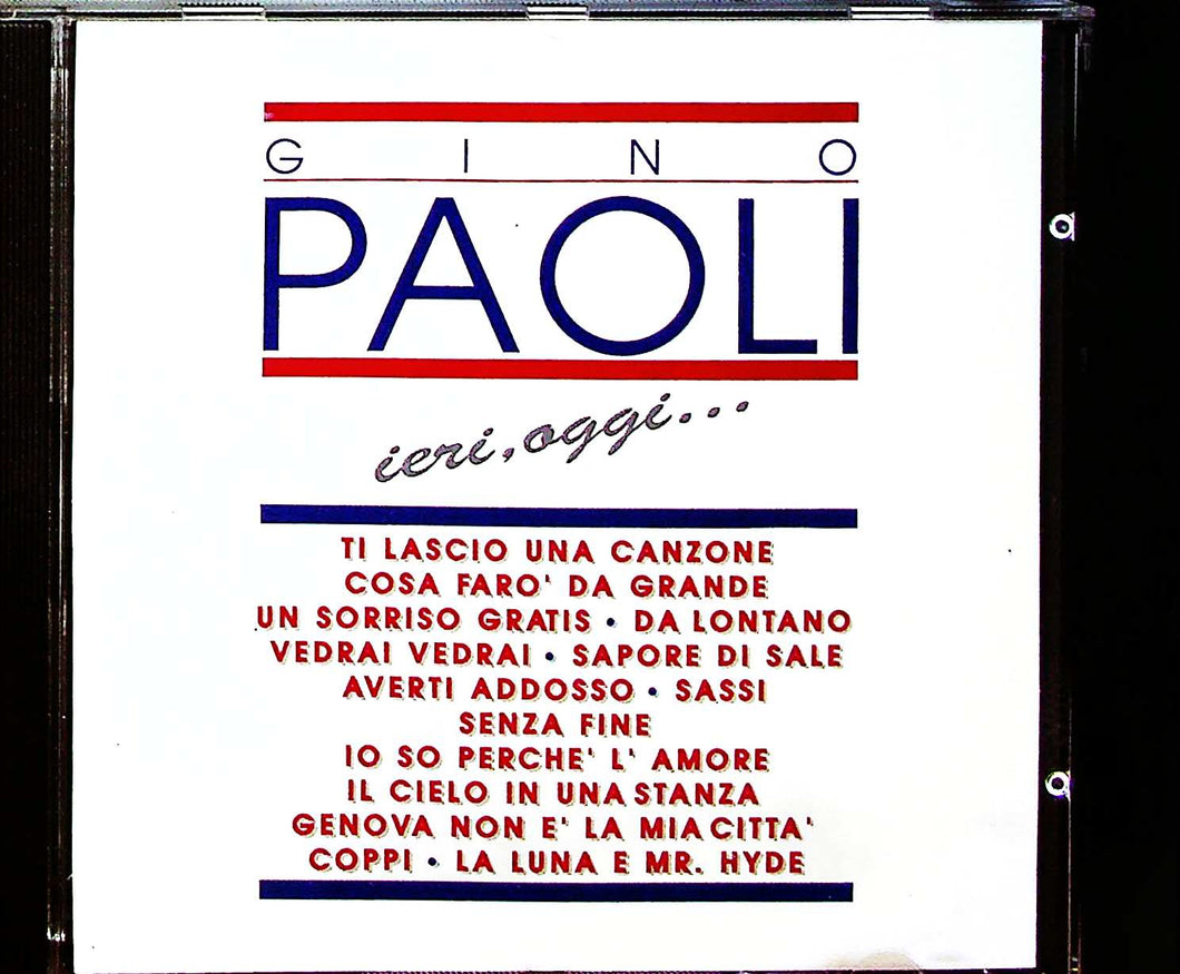 Cd - Gino Paoli  Ieri, Oggi ...
