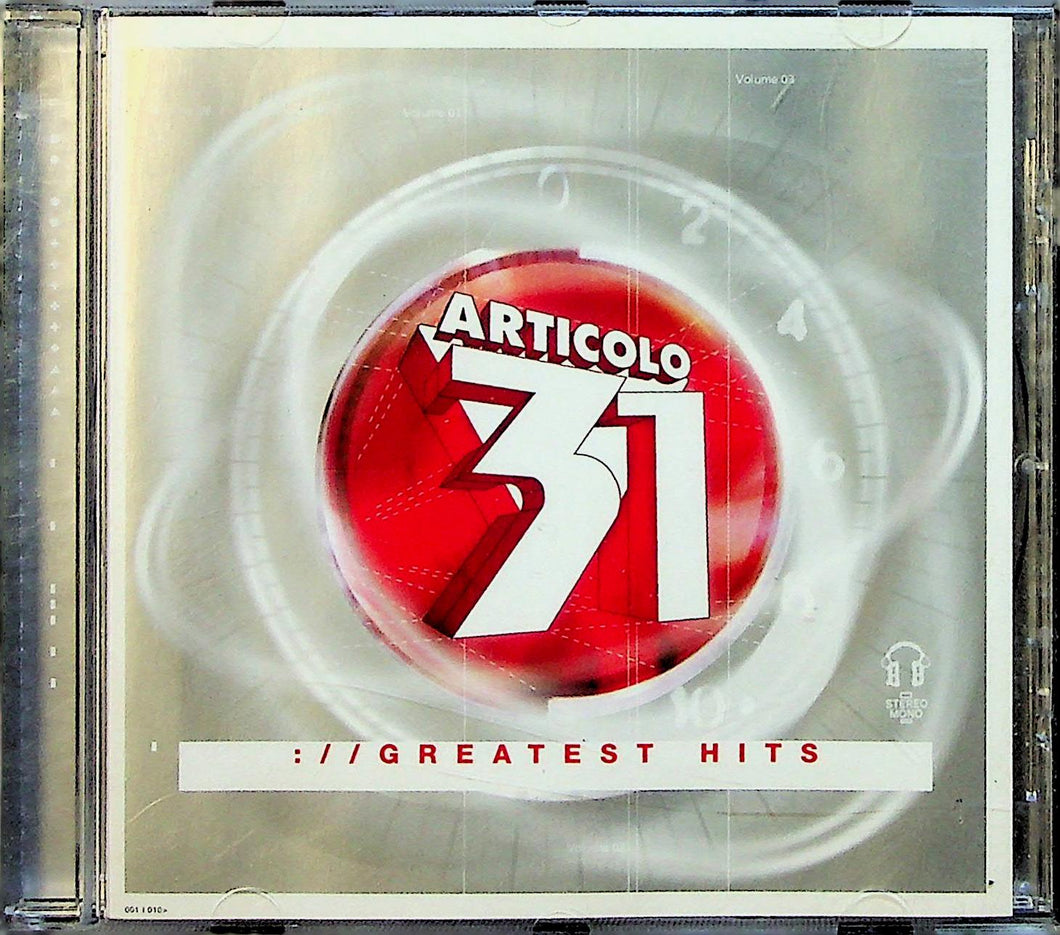 Cd - Articolo 31  Greatest Hits