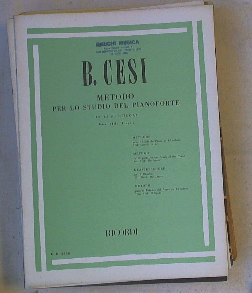 Spartito  Metodo per lo studio del pianoforte 8: Legato / Cesi
