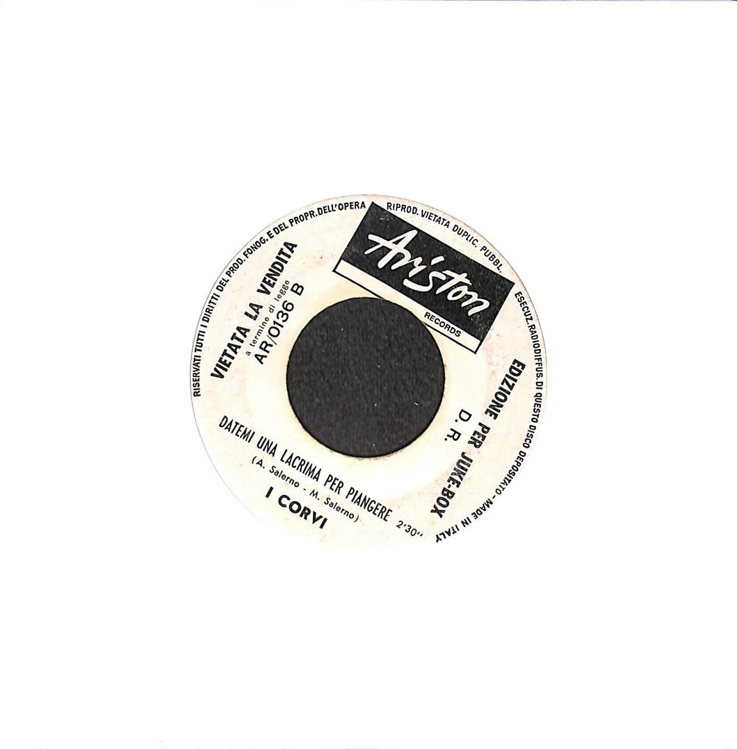 45 giri 7 '' - Promo I Corvi