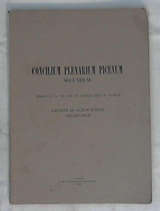 (Marche) Concilium Plenarium Picenum secundum