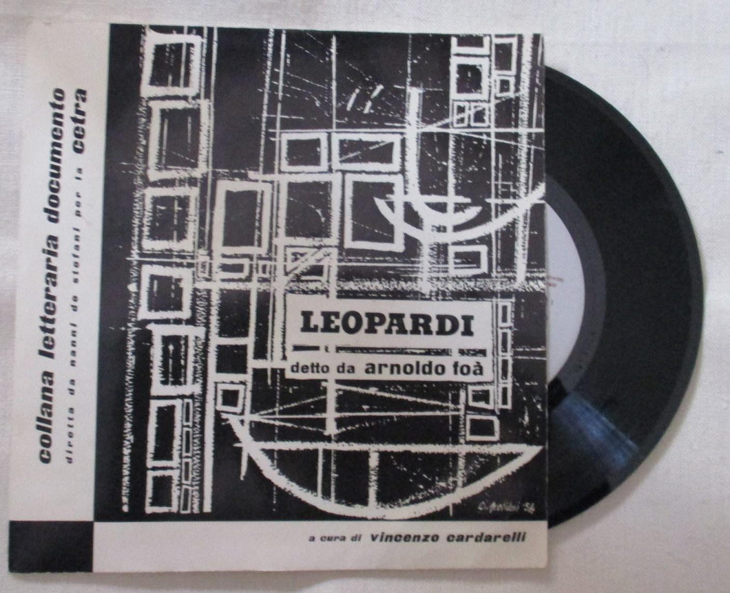 45 giri - 7'' - Arnoldo Foà - Giacomo Leopardi