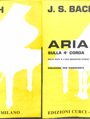 J. S. Bach Aria Sulla 4 Corda Dalla Suite N. 3 Per Orchestra D'archi Piano