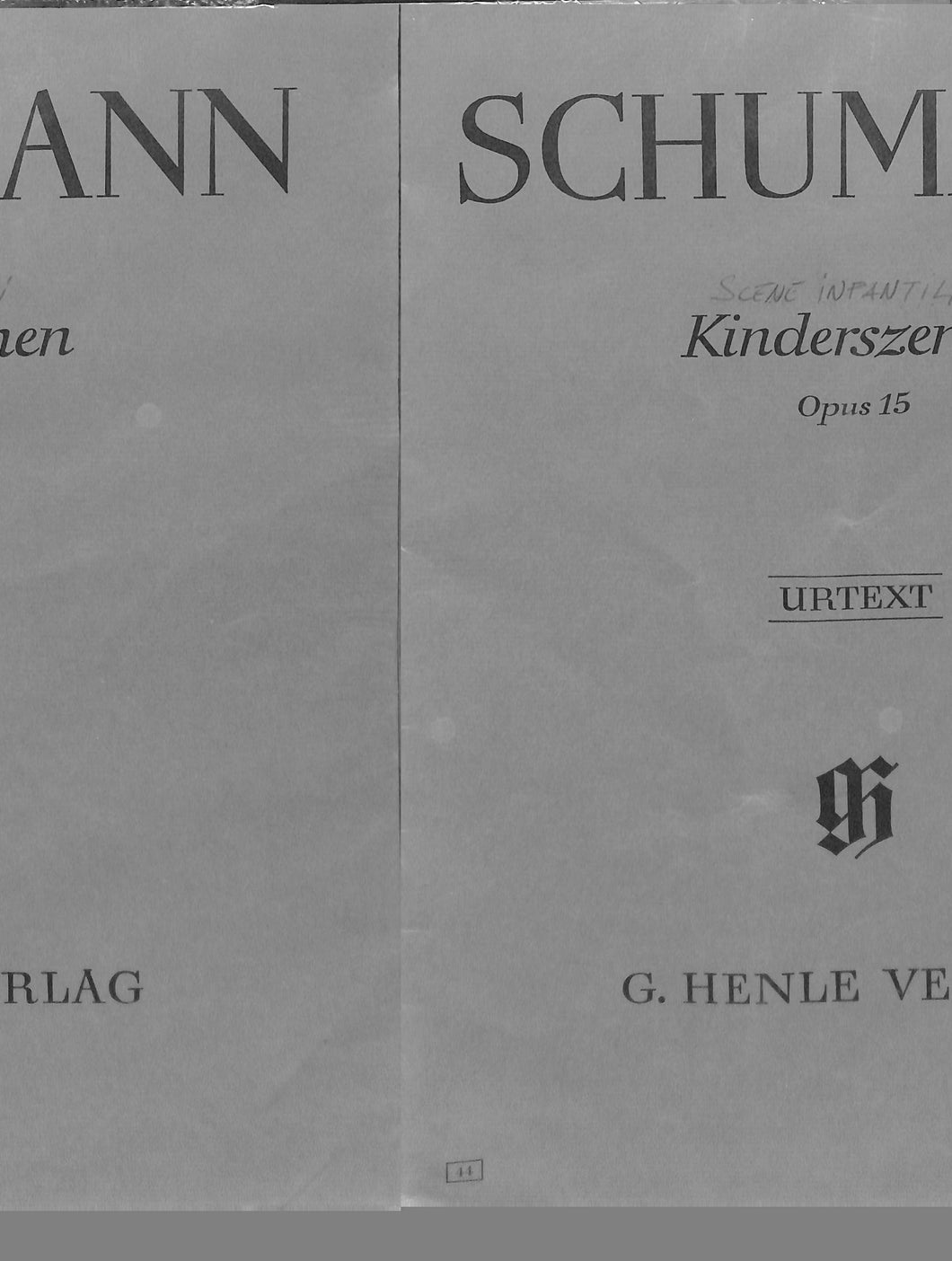 Schumann Kinderszenen Opus 15 G. Henle Verlag