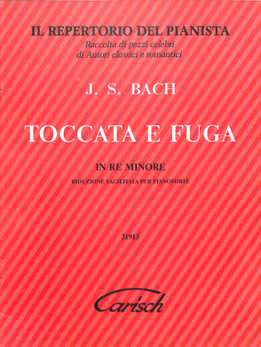 Spartito J. S. Bach Toccata E Fuga In Re Minore