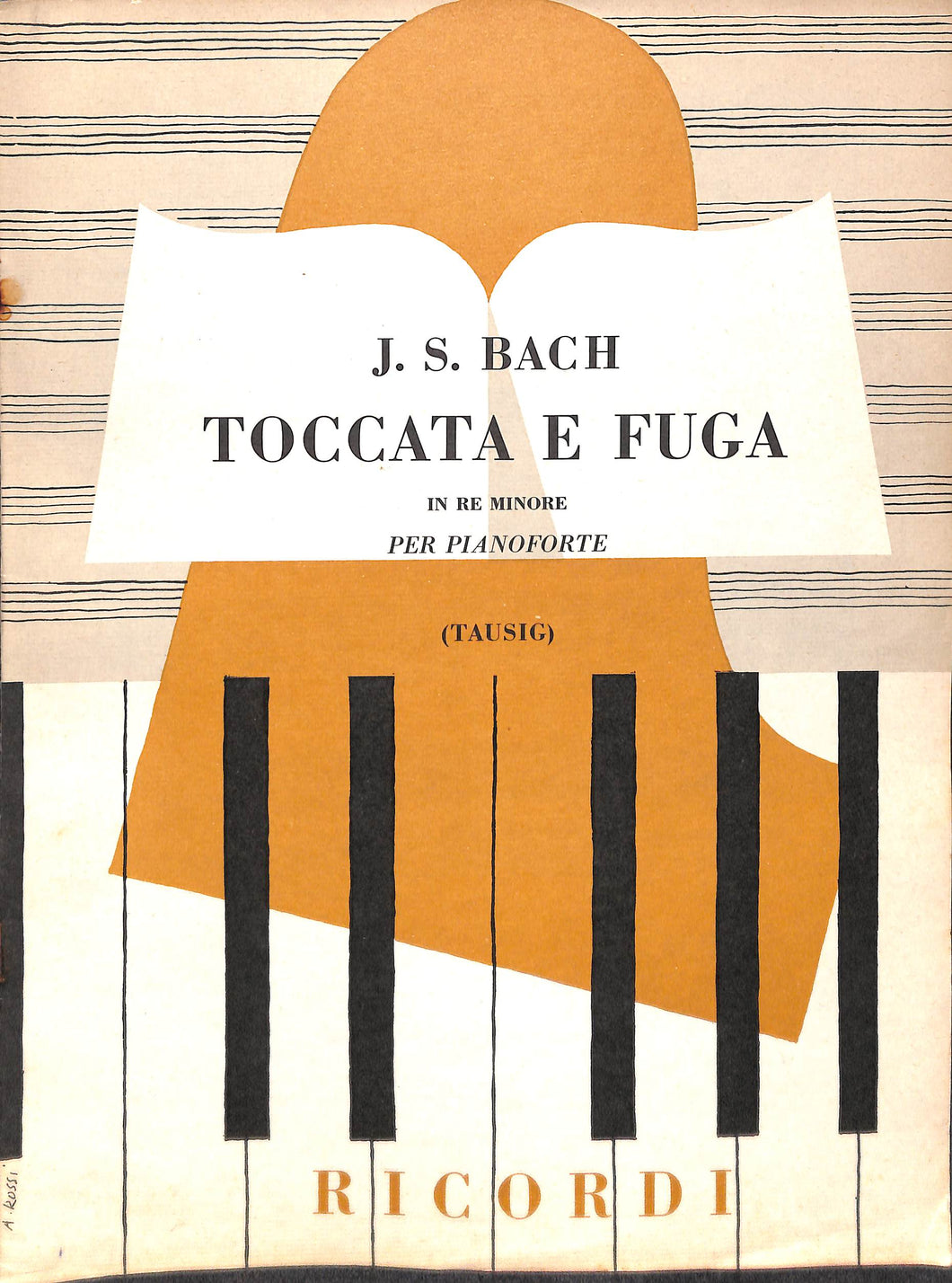 J. S. Bach  E Fuga In Re Minore Per Pianoforte RICORDI