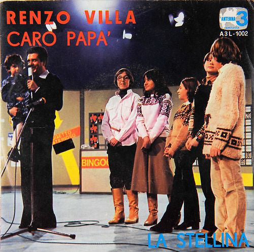 Renzo Villa Caro Papà / La Stellina Vinile 45 Giri Elenco tracce A3L 1978 Stampa Italiana