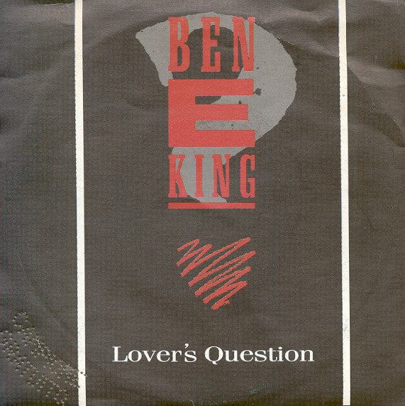 Ben E King Lover's Question Vinile 45 Giri Soul Manhattan Records 1987 Stampa Italiana