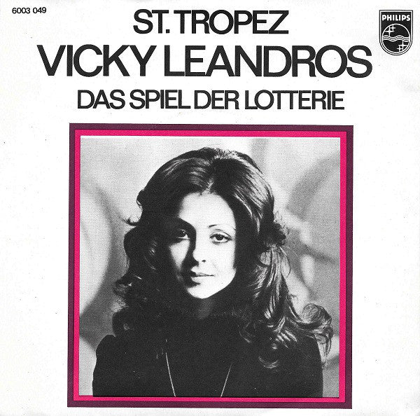 Vicky Leandros St. Tropez Vinile 45 Giri Europop Schlager Philips 1973