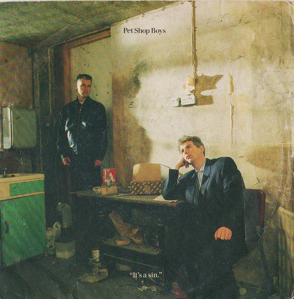 Pet Shop Boys It's A Sin Vinile 45 Giri Synth-pop Parlophone 1987 Stampa Italiana