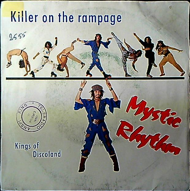 Mystic Rhythm Killer On The Rampage Vinile 45 Giri Europop Synth-pop CGD 1984 Stampa Italiana
