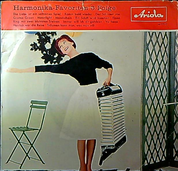 Heinz Munsonius Und Günther Gürsch Harmonika-Favoriten 6.Folge Vinile 45 Giri Elenco tracce Ariola