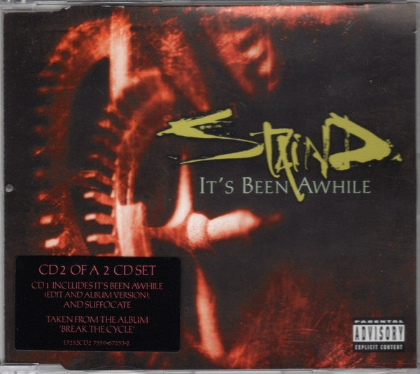 Single - Staind It's Been Awhile CD Alternative Rock Acoustic Pop Rock Flip Records