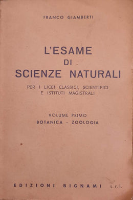L'esame Di Scienze Naturali / Franco Giamberti
