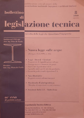 Bollettino di Legislazione Tecnica n. 8/1999