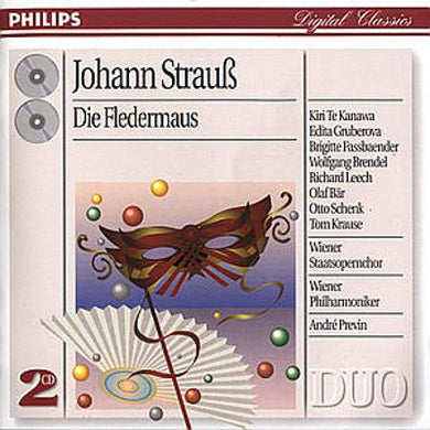 Cd - Johna Strauss - Die Fledermaus Te Kanawa, Gruberova, Wiener, Previn