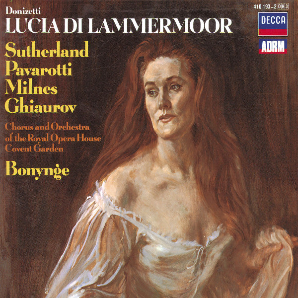 Cd - LUCIA DI LAMMERMOOR - SUTHERLAND, PAVAROTTI, MILNES - BONYNGE