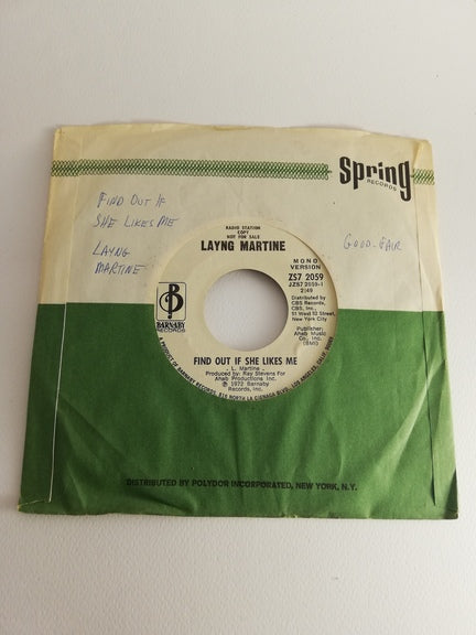 45 giri - Layng Martine Jr.-Find Out If She Likes Me