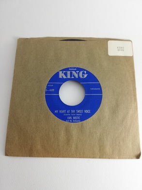 45 giri -  Earl Bostic And His Orchestra  My Heart At Thy Sweet Voice / Cracked Ice