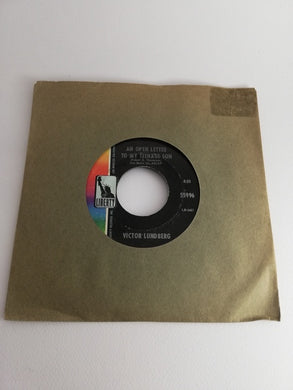 Victor Lundberg An Open Letter To My Teenage Son Vinile 45 Giri Speech Liberty 1967