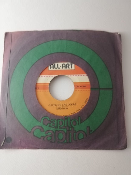 45 giri -  Simon Diaz Con Hugo Blanco Y Su Conjunto  Las Locas