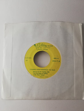 Peter Parker Training Your Parrakeet To Talk Vinile 45 Giri Education Custom Bird Records