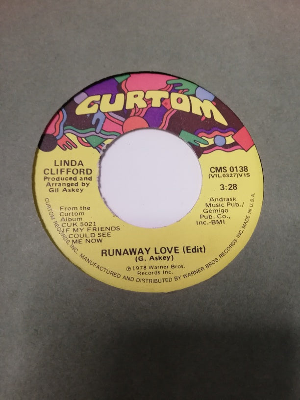 45 giri -  Linda Clifford  Runaway Love Edit  Broadway Gypsy Lady