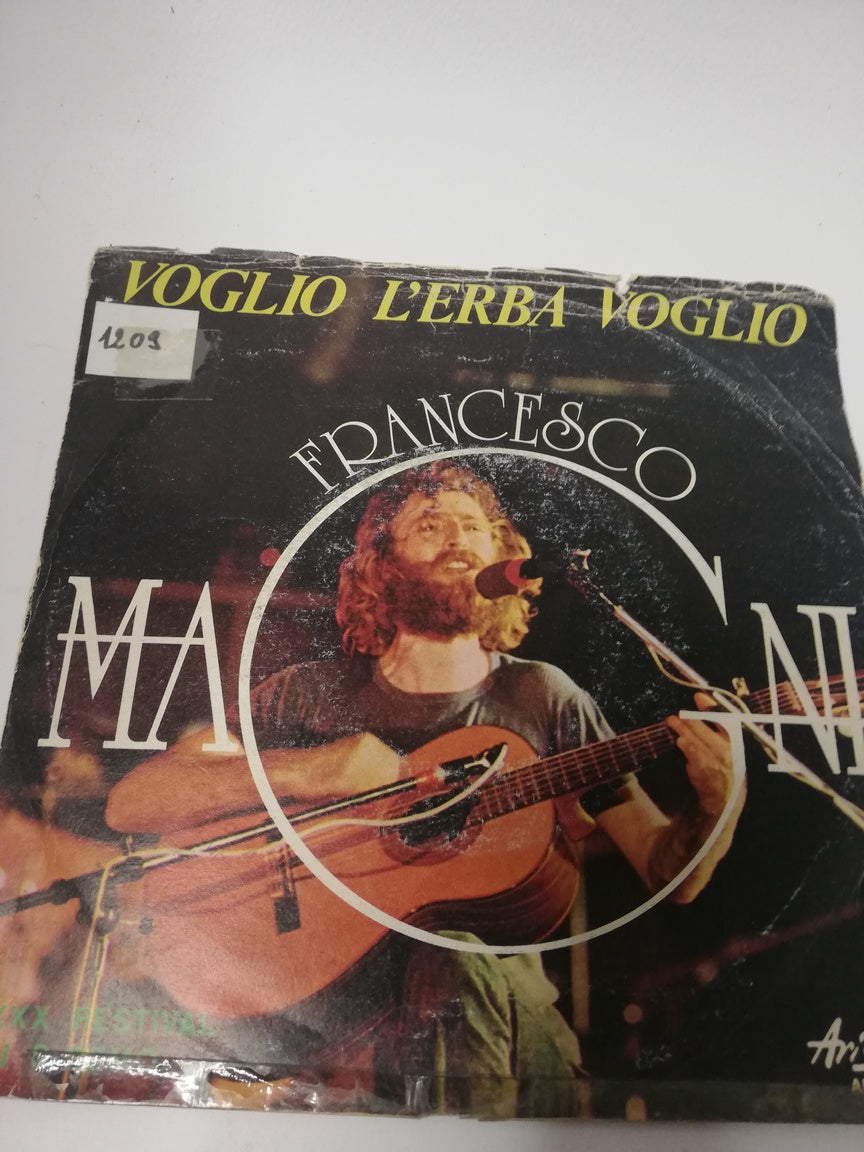 45 giri -  Francesco Magni  Voglio L'Erba Voglio