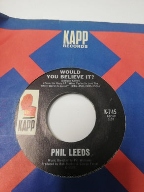 45 giri -    Frank Gallop  Phil Leeds  The Ballad Of Irving  Would You Believe It?