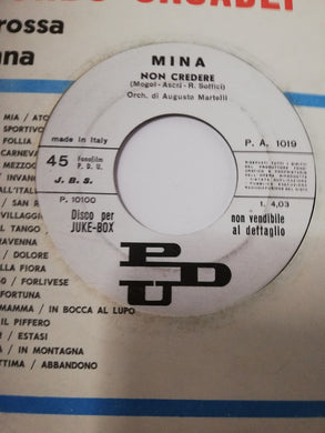 45 giri -  Mina  Non Credere