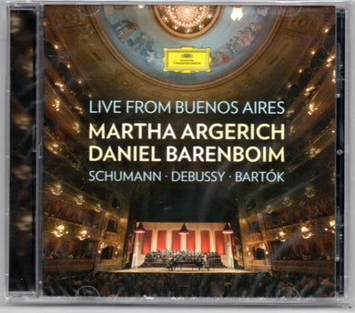 Cd  - Martha Argerich, Daniel Barenboim / Schumann  Debussy  Bartk  Live From Buenos Aires