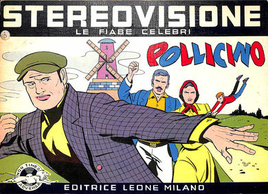 STEREOVISIONE le fiabe celebri Pollicino Vinile 45 Giri Educational Story Vocal Editrice Leone Milano 1968 Stampa Italiana