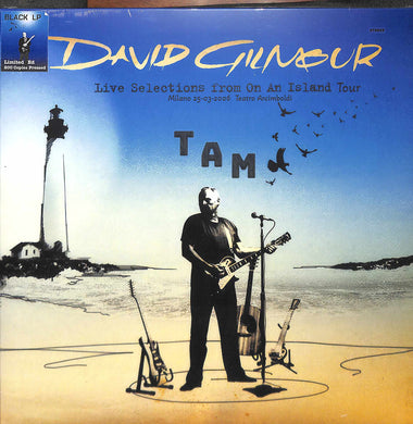 Lp - DAVID GILMOUR  Live Selections from On An Island Tour  Milano 25-03-2006  Teatro Arcimboldi