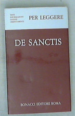 Per leggere De Sanctis / Francesco De Sanctis, Marcella Muscetta 1983