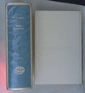 (Parnaso) Poesia del Settecento / a cura di Carlo Muscetta e  Libro