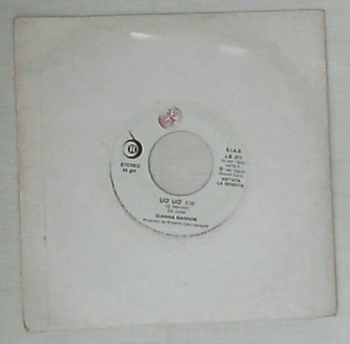 Gianna Nannini / Albania - Uò Uò / Go Go Go Promo Vinile 45 Giri Ricordi Stampa Italiana
