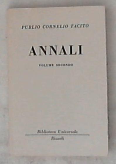 Annali Vol. II / Tacito