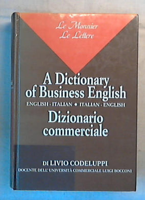 Dizionario commerciale inglese-italiano italiano-inglese / Codeluppi 1989