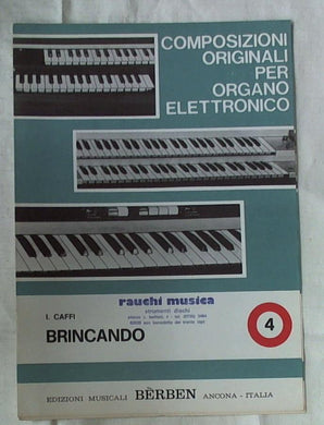 Spartito - Composizioni Originali Dell'organo Elettronico