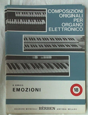 Spartito - Composizioni Originali Dell'organo Elettronico Emozioni