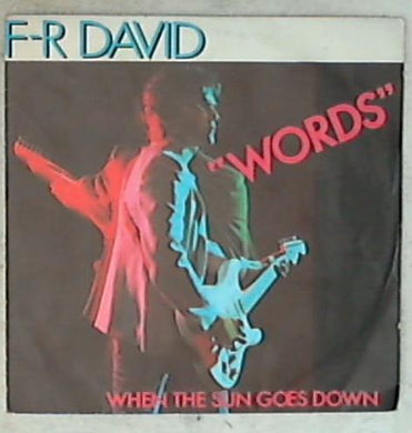 44899 7 ' - F.R. David - Words CAR 0036 Vinile 45 Giri