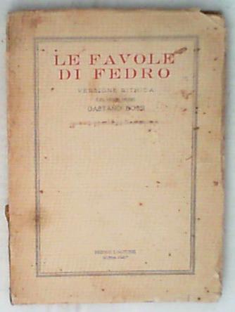 Le favole / di Fedro  Gaetano Bossi