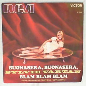 45 giri - 7' - Sylvie Vartan - Buonasera, Buonasera / Blam Blam Blam