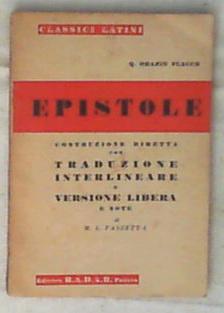 Epistole : Costruzione diretta con traduzione interlineare. Fassetta