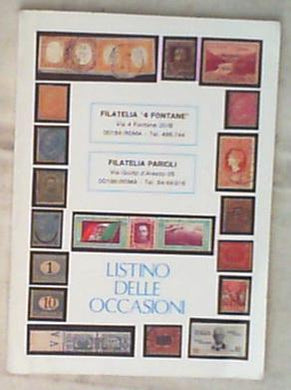 Filatelia parioli Roma Francobolli  Listino delle occasioni 1987