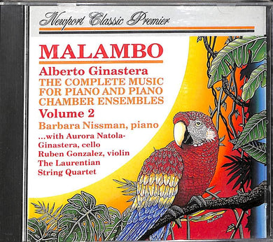 Cd - Alberto Ginastera - Malambo-Volume 2 The Complete Piano,Chamber Works And Piano Transcriptions,