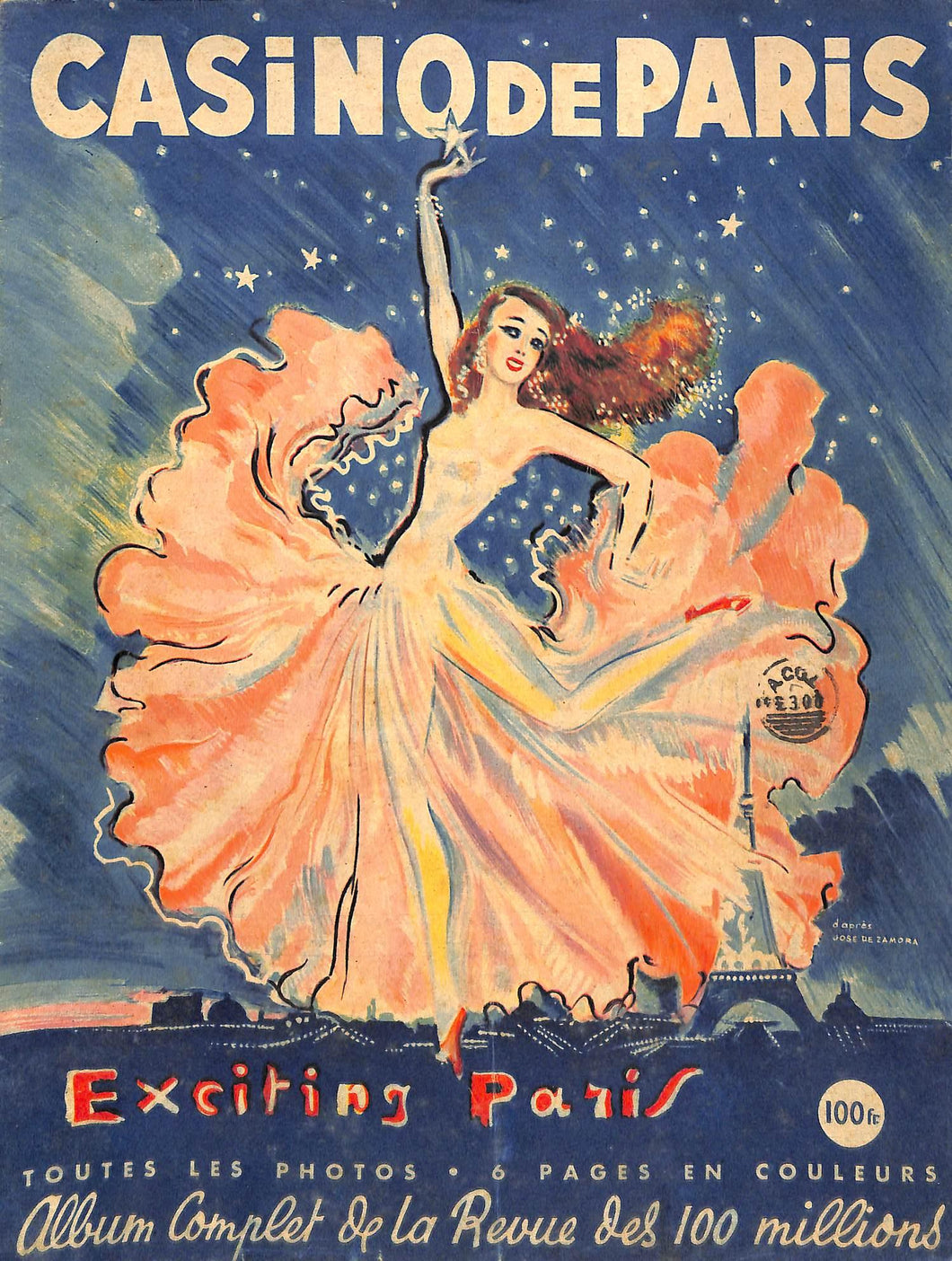 Riviste - Casino De Paris 1949 Jose De Zamora French Can Can Program