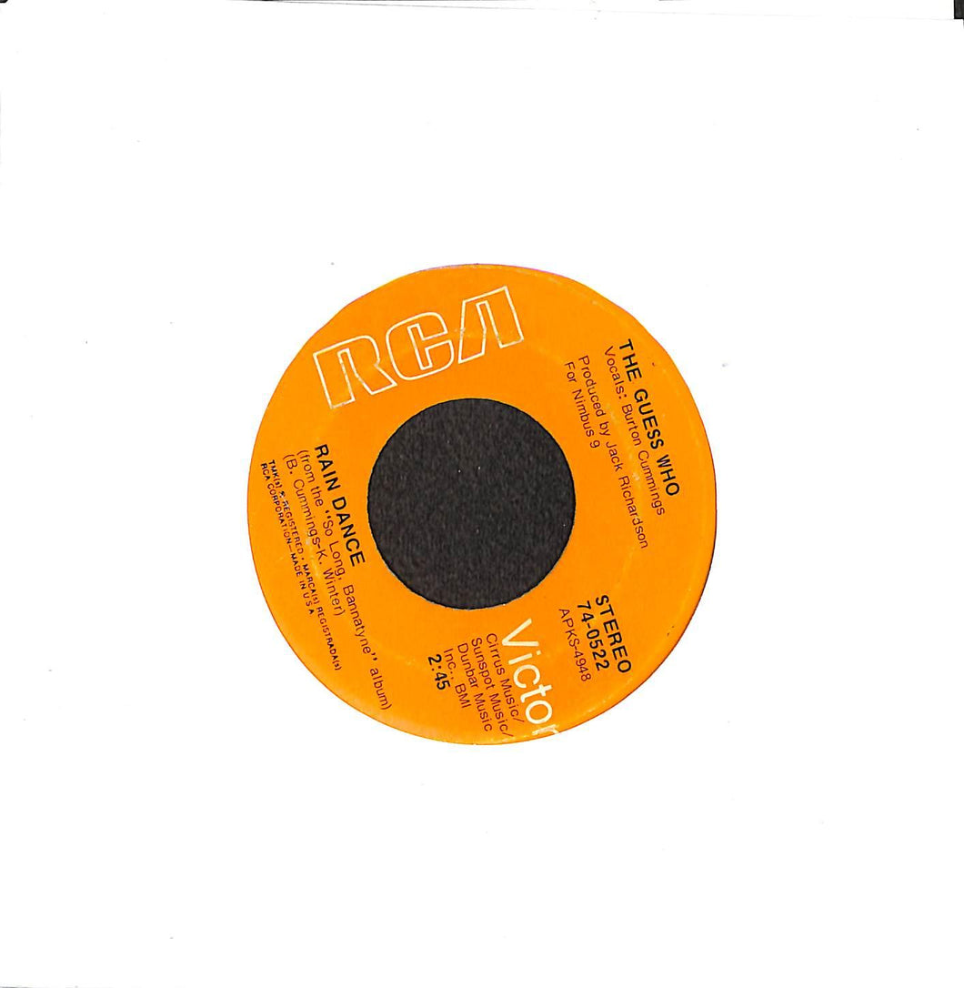 The Guess Who - Rain Dance Dance Vinile 45 Giri RCA Victor 1971